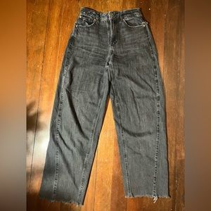 Garage ample baggy black jeans. US size 0, good confition